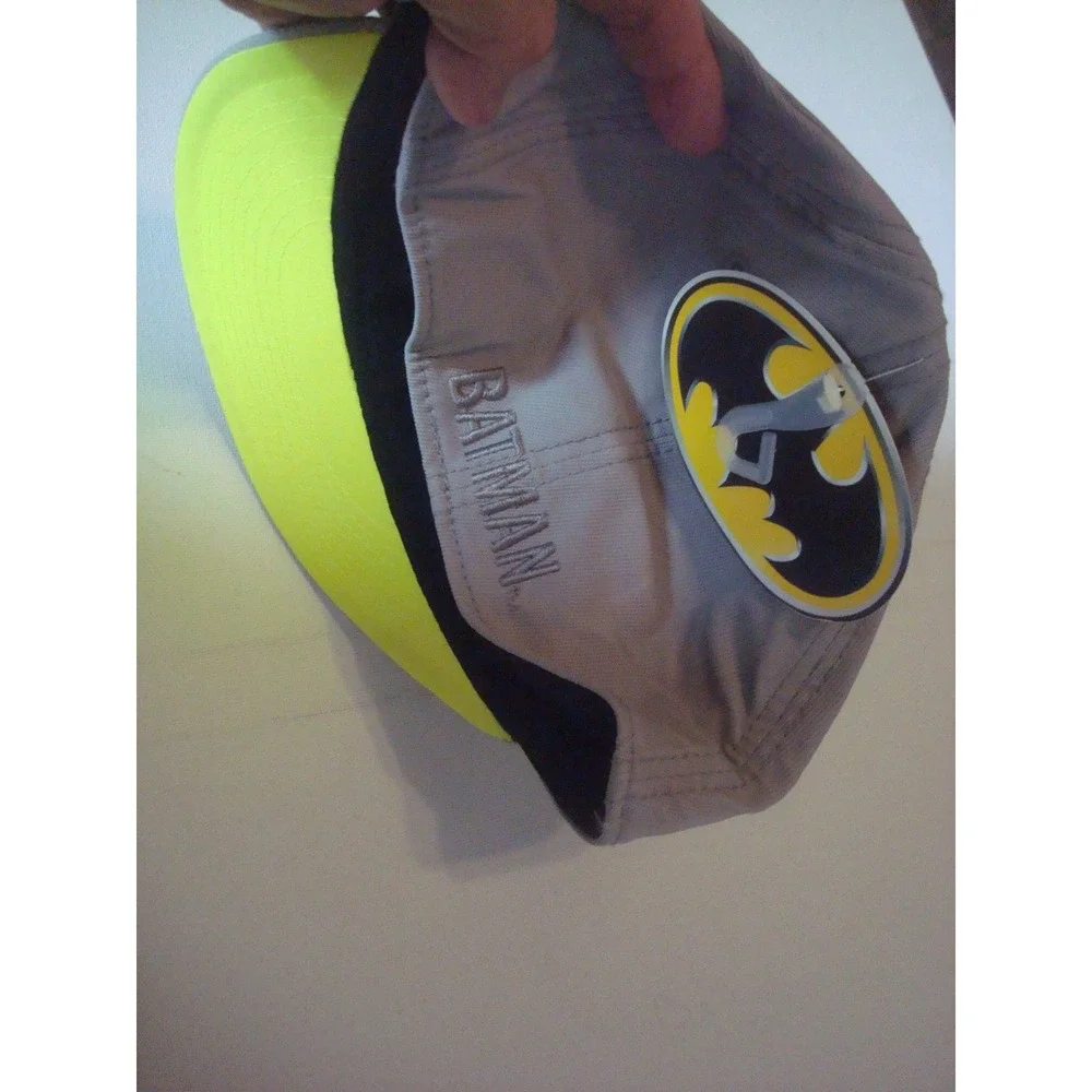 BATMAN OSFM GLOW NEON  BEACH HAT CAP VINTAGE DEADSTOCK R2